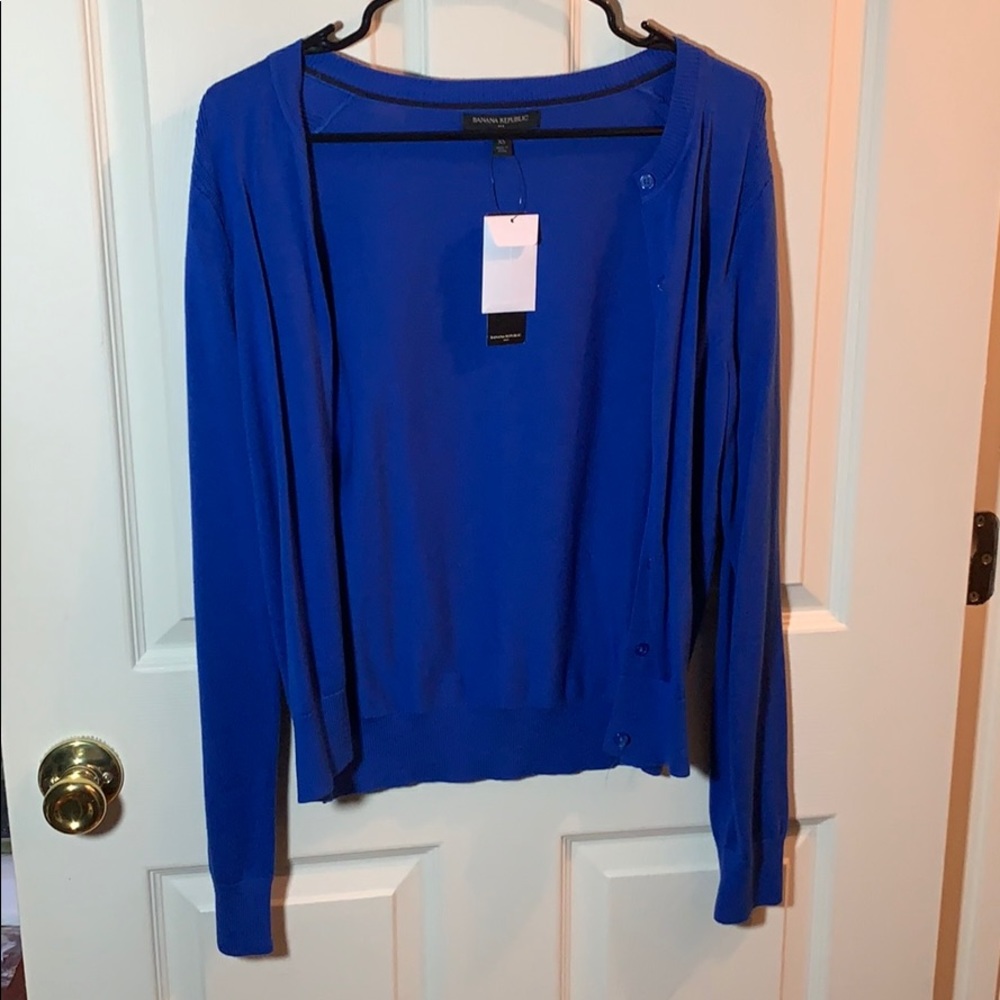 Size XS Banana Republic Blue Cardigan